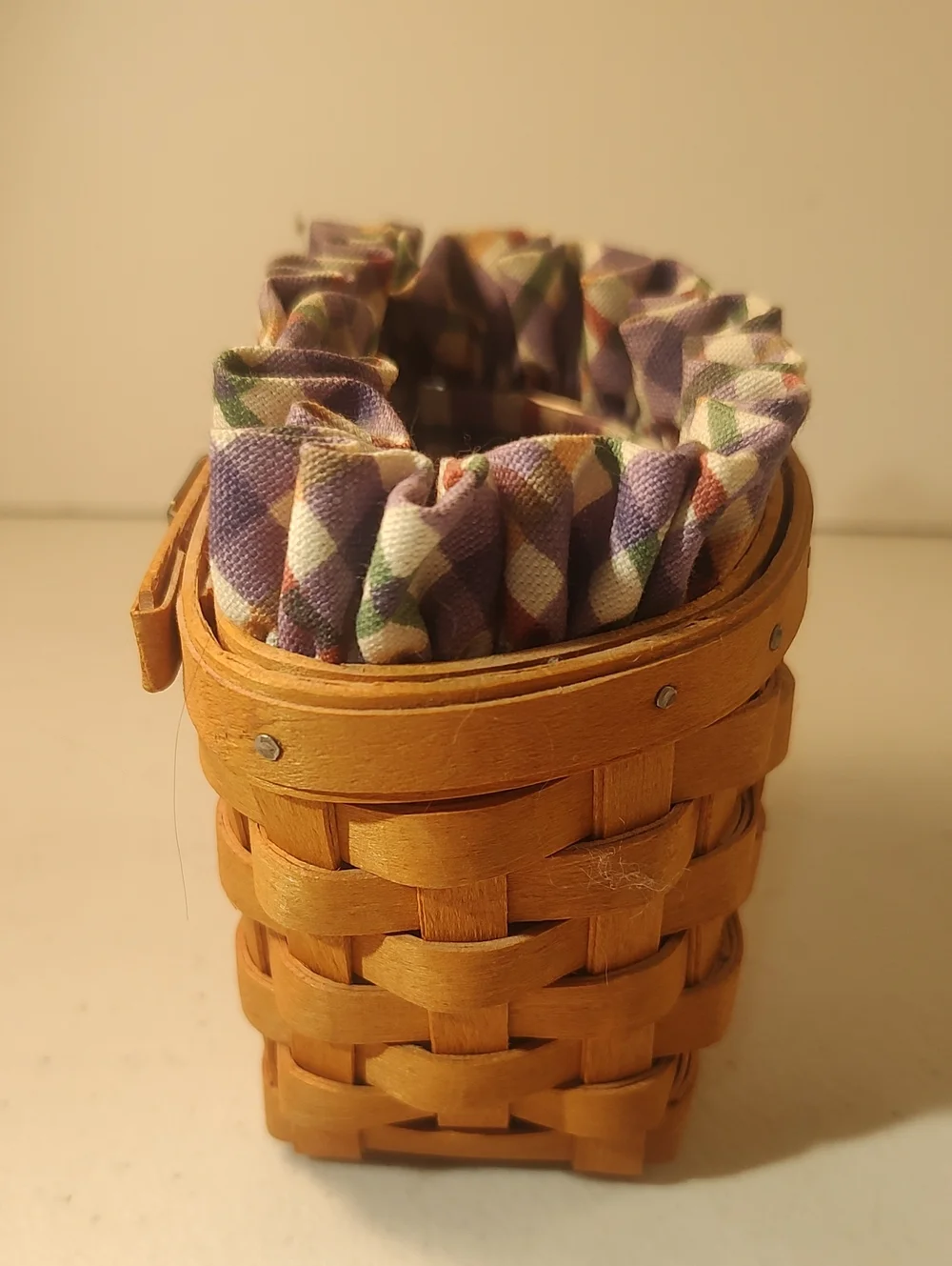 Longaberger 1999 Hostess Oregano Basket, Liner And Plastic Protector